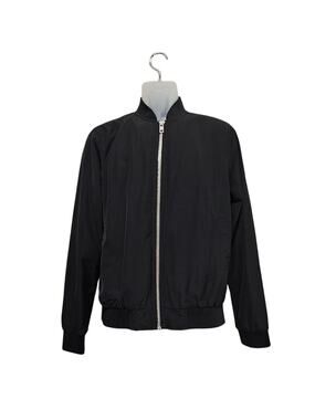Mens TopMan Black Bomber Jacket Size Small